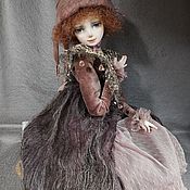 " Акварелька"  авторская художественная кукла