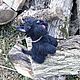 Скотч-терьер "зайка" валяный. Войлочная игрушка. Натали (Koteika). Ярмарка Мастеров.  Фото №4
