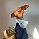 Дама в голубом. Кукла ручной работы. Интерьерная кукла. Larsen.dolls. Интернет-магазин Ярмарка Мастеров.  Фото №2