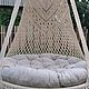 Подвесной шатер /кресло гамак/ кресло качели /садовое кресло/. Гамаки. Macrame-ot-mari-. Ярмарка Мастеров.  Фото №8