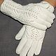 Laced merino gloves with cashmere milk, Gloves, Orenburg,  Фото №1