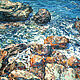 Large oil painting The sound of the surf. Sea shore, Pictures, Magnitogorsk,  Фото №1