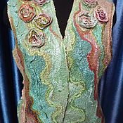 Одежда handmade. Livemaster - original item Felted silk Jasper vest. Handmade.