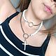 Колье трансформер из магнезита массивное. Аксессуары для питомцев. A23-jewelry-. Ярмарка Мастеров.  Фото №5