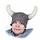 Bath Hat Viking Helmet. Textiles for a bath. Dolls Elena Mukhina. My Livemaster. Фото №6