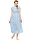 Pale blue boho dress made of 100% linen. Dresses. etnoart. Online shopping on My Livemaster.  Фото №2