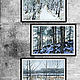 Small watercolor winter landscape Snowfall in the forest. Pictures. Pictures for the soul (RozaSavinova). My Livemaster. Фото №5