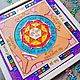  Витражная янтра Васту Пуруша с санскритом 33х33 см. Янтра. ZorkaVenera (Татьяна). Ярмарка Мастеров.  Фото №7