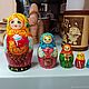 Matryoshka Doll 'Chicken'. Matryoshka 5 dolls, Dolls1, Tomsk,  Фото №1