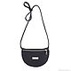 Small Leather Bag Black Crossbody Round Small Shoulder Bag. Crossbody bag. BagsByKaterinaKlestova (kklestova). Online shopping on My Livemaster.  Фото №2