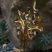 Украшения handmade. Livemaster - original item Golden pendant 