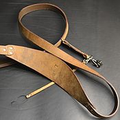 A leather belt. Handmade