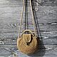 Мини-сумка из джута, сумка-улитка. Сумка через плечо. Tatyana_And_Bags. Ярмарка Мастеров.  Фото №5