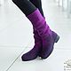 Валяные сапоги Purple fantasy. Сапоги. Nora&Mia (Nikuljak). Ярмарка Мастеров.  Фото №4
