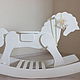 Toy horse rocking chair solid cedar White night, Interior elements, Turochak,  Фото №1