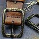 Заказать Ремень из натуральной кожи ручной работы!. Shein LeatherCraft/Шьем из кожи!. Ярмарка Мастеров. . Ремни Фото №3