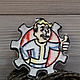 Нашивка: Pip boy в шестерне - Fallout Патч, Шеврон. Нашивки. mr. Липучка - Нашивки Патчи Шевроны. Ярмарка Мастеров.  Фото №4