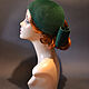 Emerald Bow. Hats1. Novozhilova Hats. Online shopping on My Livemaster.  Фото №2