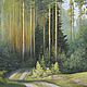 Картина масло холст Под Смоленском (пейзаж, зеленый, бежевый). Картины. Арт-галерея Николая Омельченко. Интернет-магазин Ярмарка Мастеров.  Фото №2