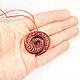 Amulet Pendant 'Spiral Koru' (paduk). Pendant. OakForest Wooden Jewelry. My Livemaster. Фото №5
