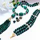 Order Sautoir, bracelet and earrings made of malachite. Magical Beauty Gems. Livemaster. . Necklace Фото №3