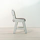 Детский стул Альмо Мини серый. Мебель для детской. Wooddini Авторская мебель из бука. Интернет-магазин Ярмарка Мастеров.  Фото №2