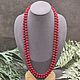 Natural Red Coral Long Beads, Beads2, Moscow,  Фото №1