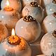 Свеча Керамический елочный шар. Свечи. Waxyflo.Candles. Ярмарка Мастеров.  Фото №4