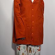 Одежда handmade. Livemaster - original item Pajamas, Cozy flannel.