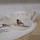 Juegos de vajilla snegir. Dinnerware Sets. Ceramist_mamontov. Ярмарка Мастеров.  Фото №5