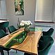 Заказать Стол река "Green 2". Мастерская LOFT. Ярмарка Мастеров. . Столы Фото №3