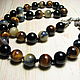 Hawkeye, Tiger's eye and agate beads ' Trio'. Beads2. Beautiful gifts for the good people (Alura-lights). My Livemaster. Фото №5