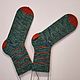 Вязаные шерстяные носки зелёные 38-40 размер, Носки, Москва,  Фото №1