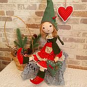 Куклы и игрушки handmade. Livemaster - original item interior doll: Christmas gnome. Handmade.