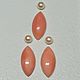 Коралл Momo и жемчуг Акойя /Япония  – Комплект. Кабошоны. ТАНАГРА gemstones (винтаж). Ярмарка Мастеров.  Фото №4
