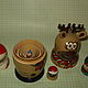 Matryoshka Christmas team. Interior elements. Unique pieces of art. Online shopping on My Livemaster.  Фото №2