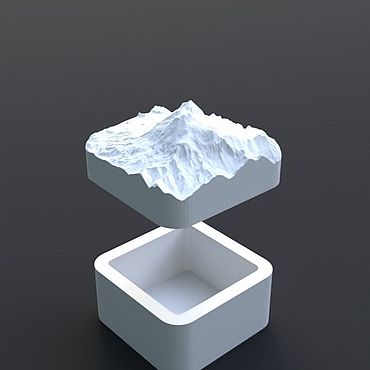Цифровые товары ручной работы. Ярмарка Мастеров - ручная работа 3D модель шкатулка Эльбрус. Handmade.