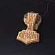 Wooden pendant with the Star of Russia symbol. Pendant. Spirit of tree. Online shopping on My Livemaster.  Фото №2