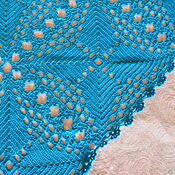 Аксессуары handmade. Livemaster - original item Turquoise scarf (shawl). Handmade.