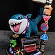 Фигурка Джефф акула Jeff the Land Shark marvel. Статуэтка. Антонина (happyfingers). Ярмарка Мастеров.  Фото №14