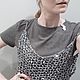 Кроп-топ с пайетками (серый - пайетки графит, глянец). Топы. Virka Handmade. Ярмарка Мастеров.  Фото №5