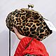 Небольшая сумочка на цепочке леопардовая сумка леопард из  меха пони, Классическая сумка, Москва,  Фото №1