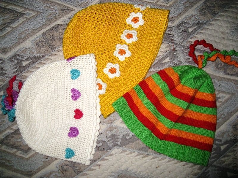 Шапочки детские в интернет-магазине Ярмарка Мастеров по цене 500 ...