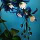 Flower-lamp 'azure Orchid'. Nightlights. Elena Krasilnikova. My Livemaster. Фото №5
