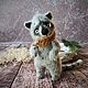Енотик Яша вязаный спицами. Амигуруми куклы и игрушки. KnitFunnyZoo. Ярмарка Мастеров.  Фото №4