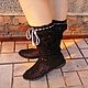 Сапожки BLACK. Сапоги. TATIANA163. Ярмарка Мастеров.  Фото №4