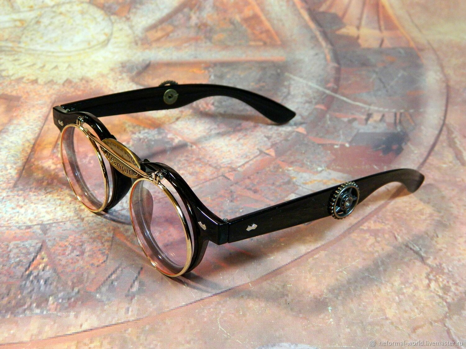Очки солнцезащитные в стиле стимпанк "Sherlock Holmes" – купить на ...