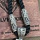 Шнурок гайтан с серебром и серебряный кулон. Комплекты украшений. Silver.krd. Ярмарка Мастеров.  Фото №4