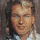 Oil portrait of Patrick Swayze, Pictures, Moscow,  Фото №1