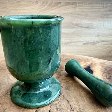 Посуда ручной работы. Ярмарка Мастеров - ручная работа Нефритовая ступа. Handmade.